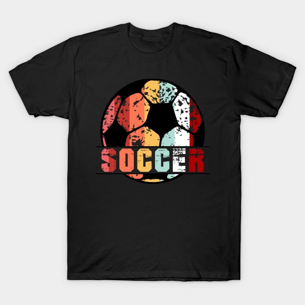 Vintage Retro Soccer Gift T-Shirt by TeeForever